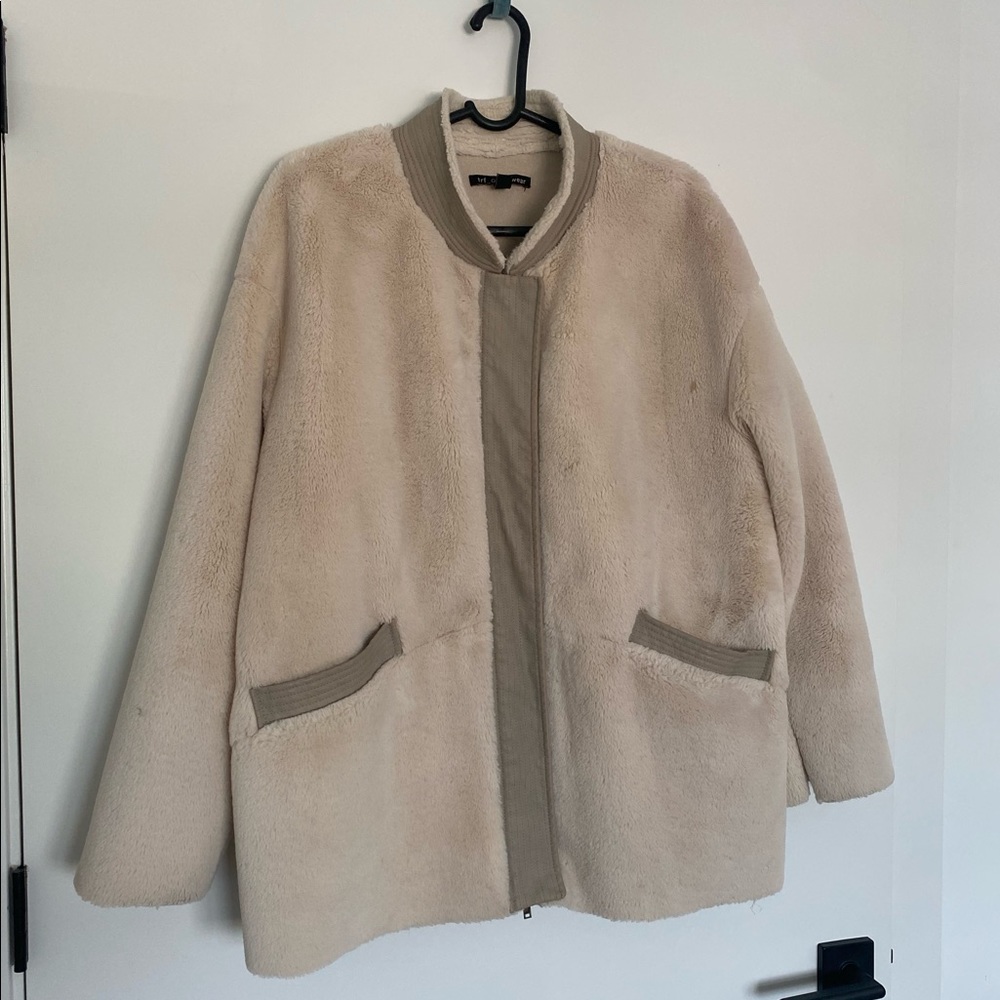 Zara off white coat
